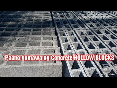 paano gumawa ng hollow blocks|Concrete Hollow Blocks and Applications in .